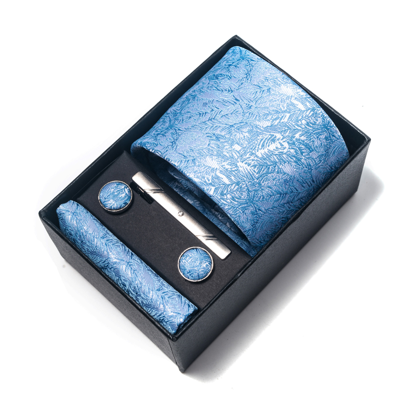 Neck Tie Set Box - ขายร้อน 8 cm Tie ผ้าเช็ดหน้า Cufflink