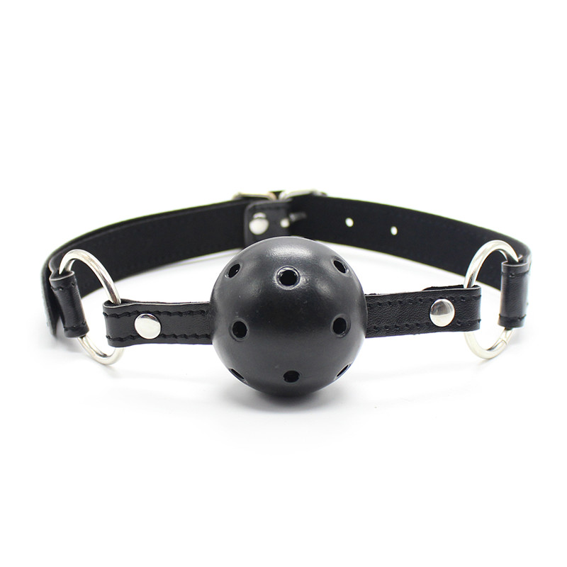Men'S Accessories Trending - ลูกบอลปิดปากหนัง BDSM ของเล่นทางเพศ ลูกบอลปิดปาก BDSM สำหรับผู้หญิง