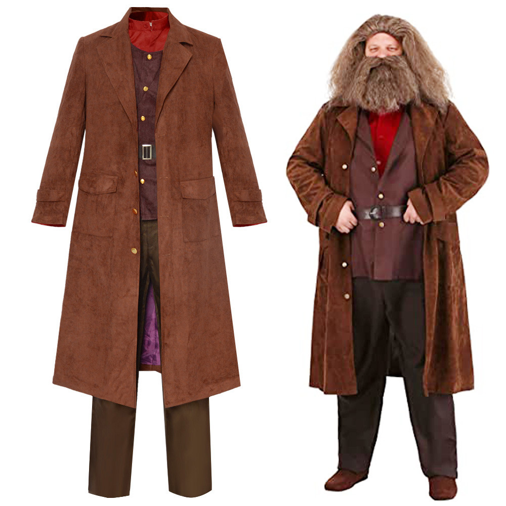 Medieval Men'S Accessories - ชุดคอสเพลย์ฮาร์เก็ตจากอนิเมะ ชุดคอสเพลย์รูเบอส์ ฮาร์เก็ต ชุดยูนิฟอร์มพร้อมหนวดเครา ชุดฮาร์เก็ตสำหรับงานฮาโลวีน งานคาร์นิวัล