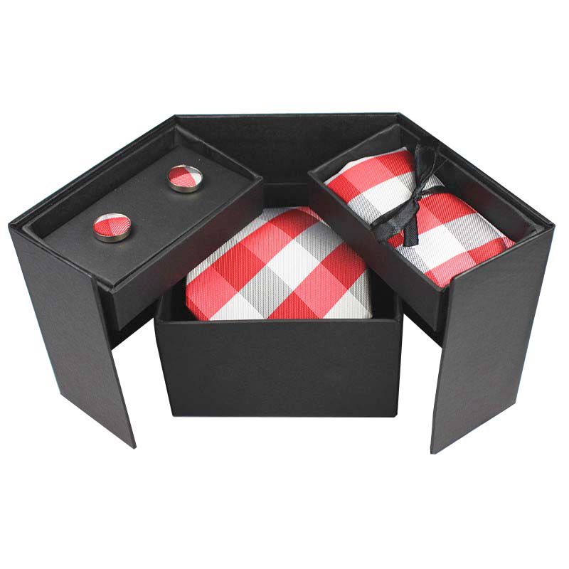 Neck Tie Set Box - GUSLESON Tie ชุด Hanky Cufflinks ของขวัญกล่อง