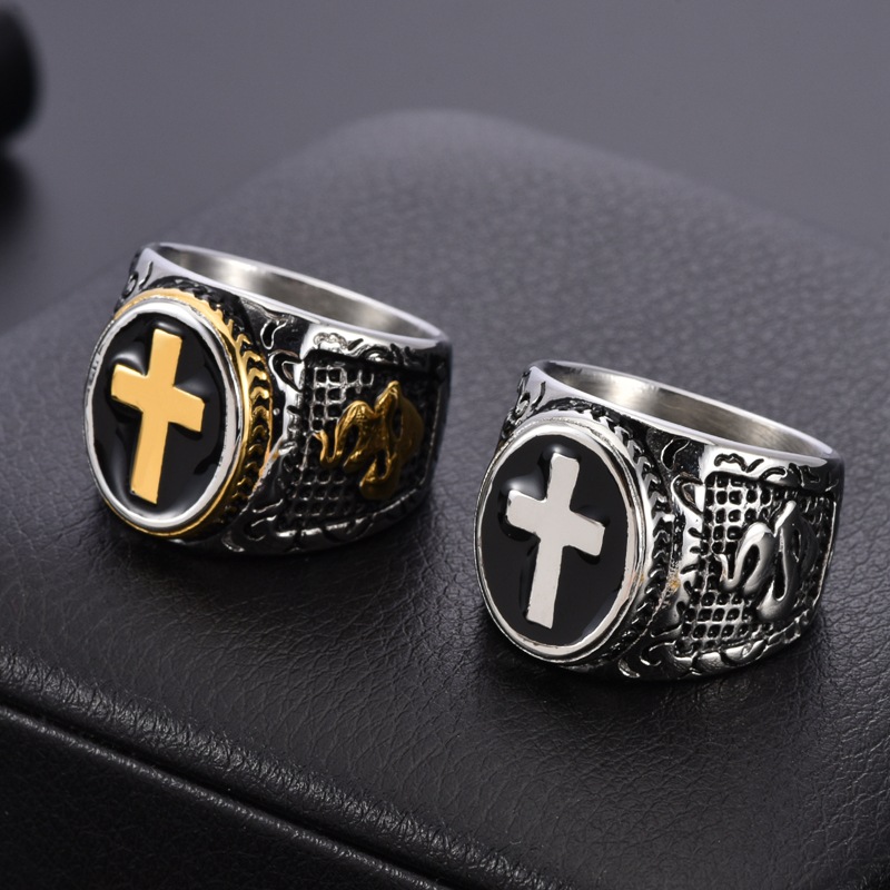 แหวนสแตนเลสสตีลรูปพระเยซูพร้อม - Men'S Accessories Hand Bands บทวิจารณ์และราคา