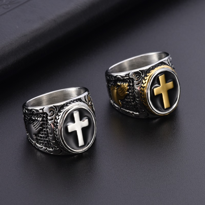 แหวนสแตนเลสสตีลรูปพระเยซูพร้อม - Men'S Accessories Hand Bands บทวิจารณ์และราคา