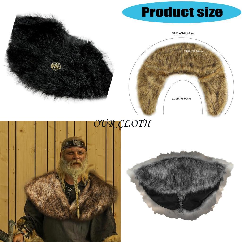 Vikinges Furs Shawl Medieval K - Medieval Men'S Accessories บทวิจารณ์และราคา