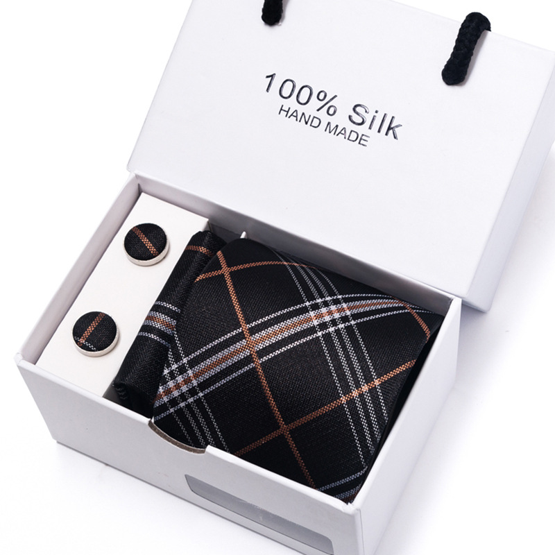 ผู้ชายใหม่ดอกไม้ Polka Dot Mul - Neck Tie Set Box บทวิจารณ์และราคา