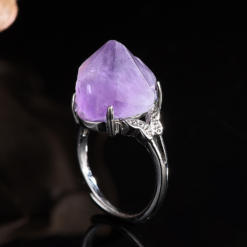 ธรรมชาติ Amethyst Hand แกะสลัก - Men'S Accessories Hand Bands บทวิจารณ์และราคา