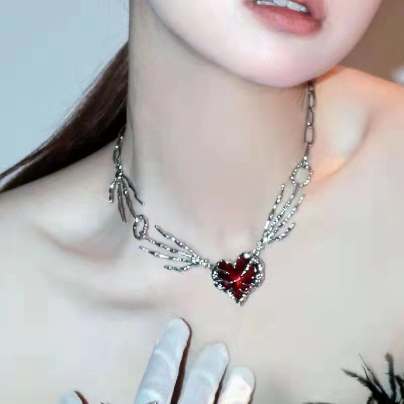 Gothic Vintage Y2Kสีแดงแก้วหัว - Men'S Accessories In The 90S บทวิจารณ์และราคา