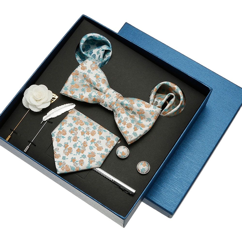 ชุดผ้าเช็ดหน้าผ้าไหมสุดหรูชุดใ - Neck Tie Set Box บทวิจารณ์และราคา