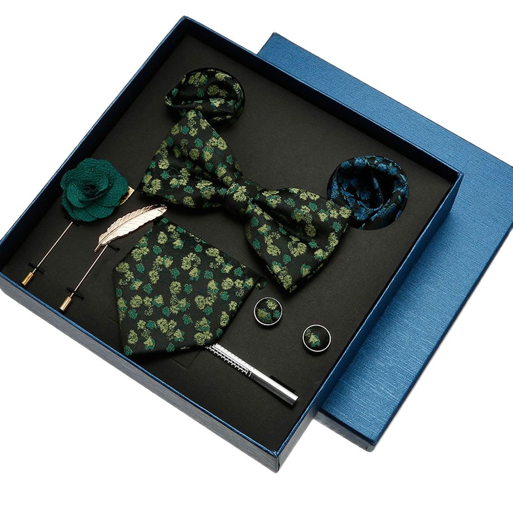 ชุดผ้าเช็ดหน้าผ้าไหมสุดหรูชุดใ - Neck Tie Set Box บทวิจารณ์และราคา
