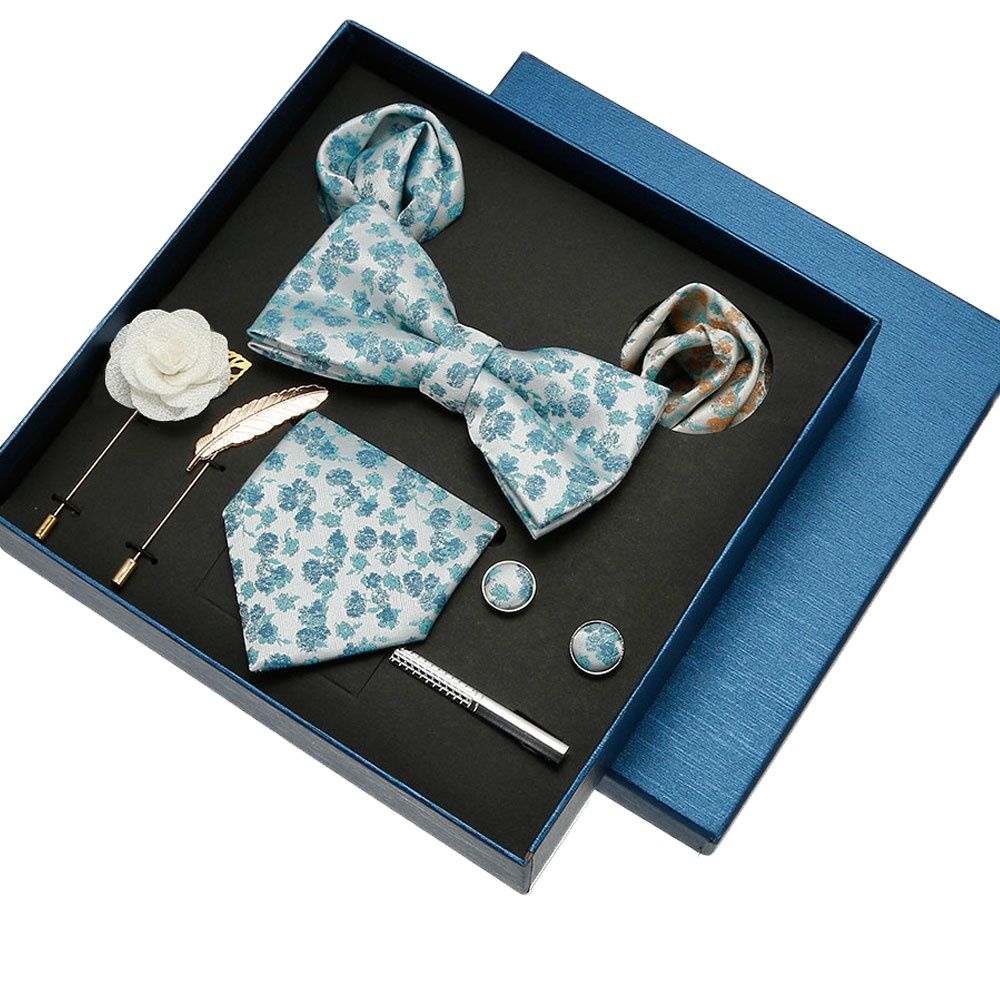 ชุดผ้าเช็ดหน้าผ้าไหมสุดหรูชุดใ - Neck Tie Set Box บทวิจารณ์และราคา