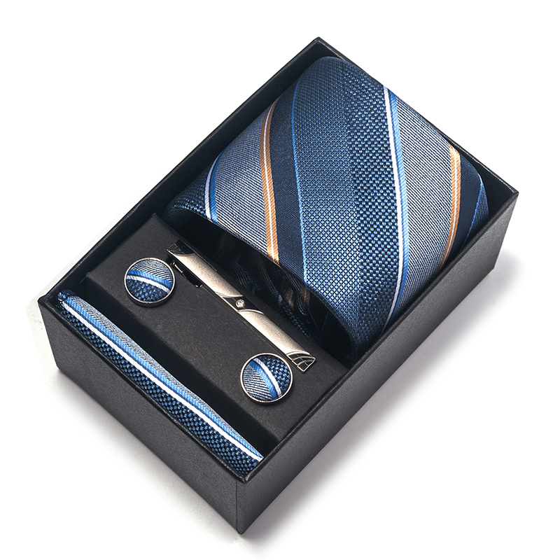 ขายร้อน 8 cm Tie ผ้าเช็ดหน้า C - Neck Tie Set Box บทวิจารณ์และราคา