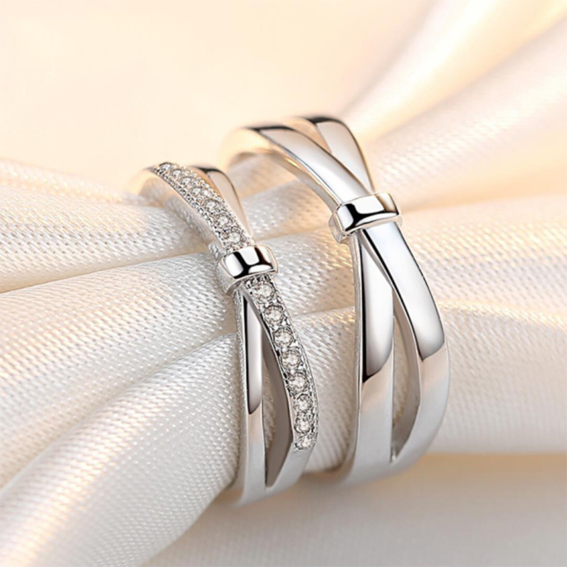 โรแมนติก Bowknot แหวนคู่คริสตั - Men'S Accessories Hand Bands บทวิจารณ์และราคา