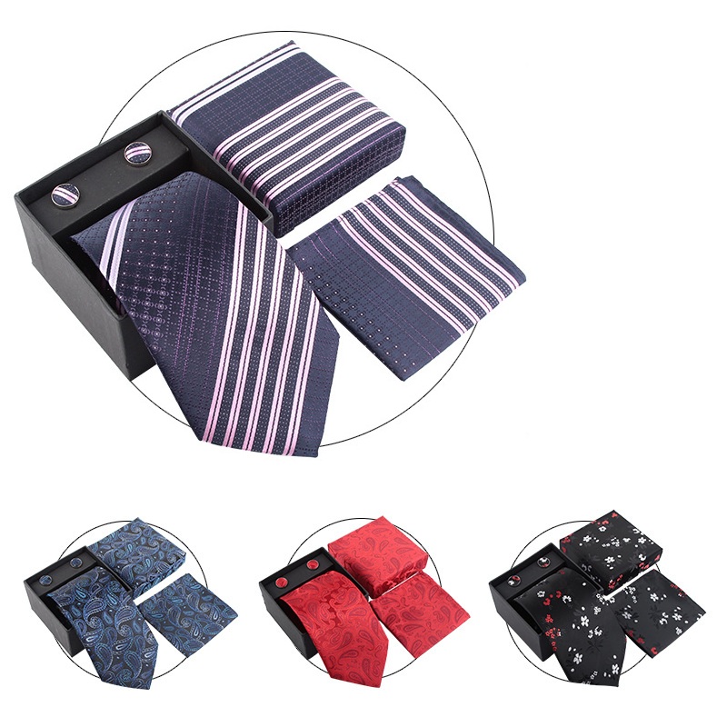 ชุดเนคไทผู้ชาย ชุดเนคไทงานแต่ง - Neck Tie Set Box บทวิจารณ์และราคา