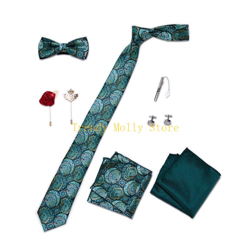 N5KB 9PCS แฟชั่นผู้ชายคอ Tie ช - Neck Tie Set Box บทวิจารณ์และราคา