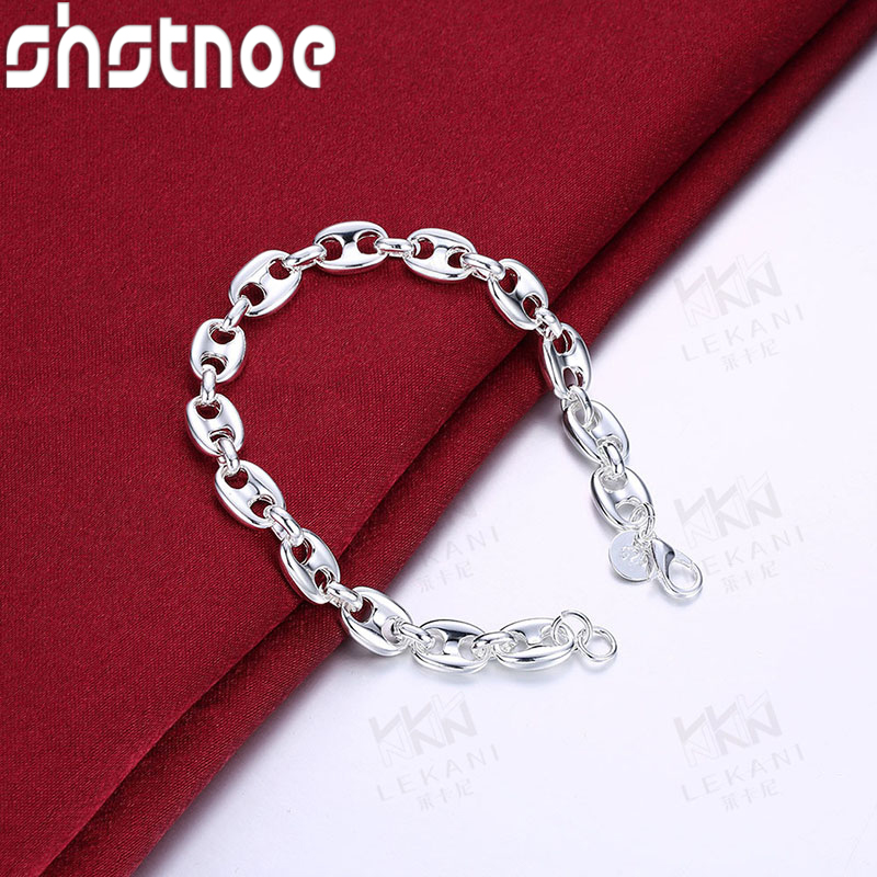 สร้อยข้อมือเงินแท้ 925 รูปจมูก - Men'S Accessories Trending บทวิจารณ์และราคา