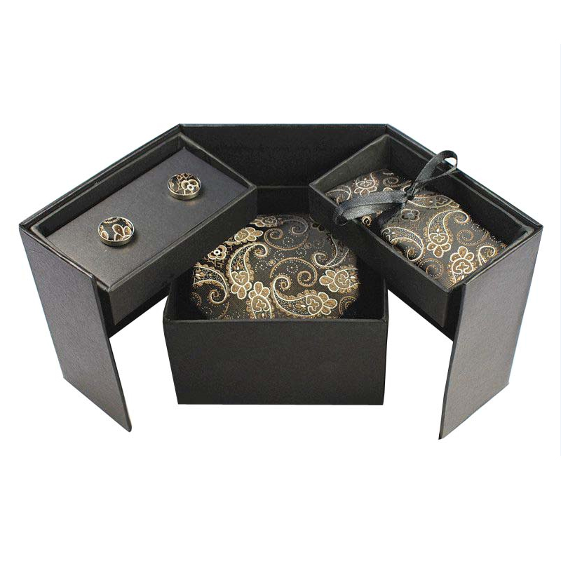 GUSLESON Tie ชุด Hanky Cufflin - Neck Tie Set Box บทวิจารณ์และราคา